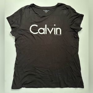 Calvin Klein Jeans Women’s Black T-Shirt Size XL